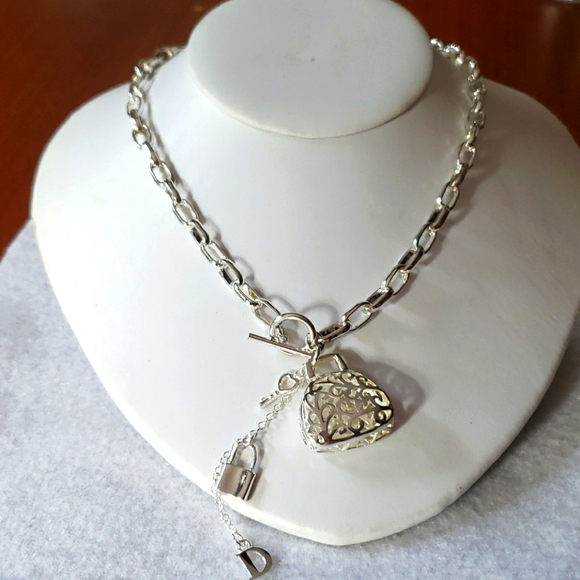Jewelry - DIor impression Stainless steel necklace toggle clasp